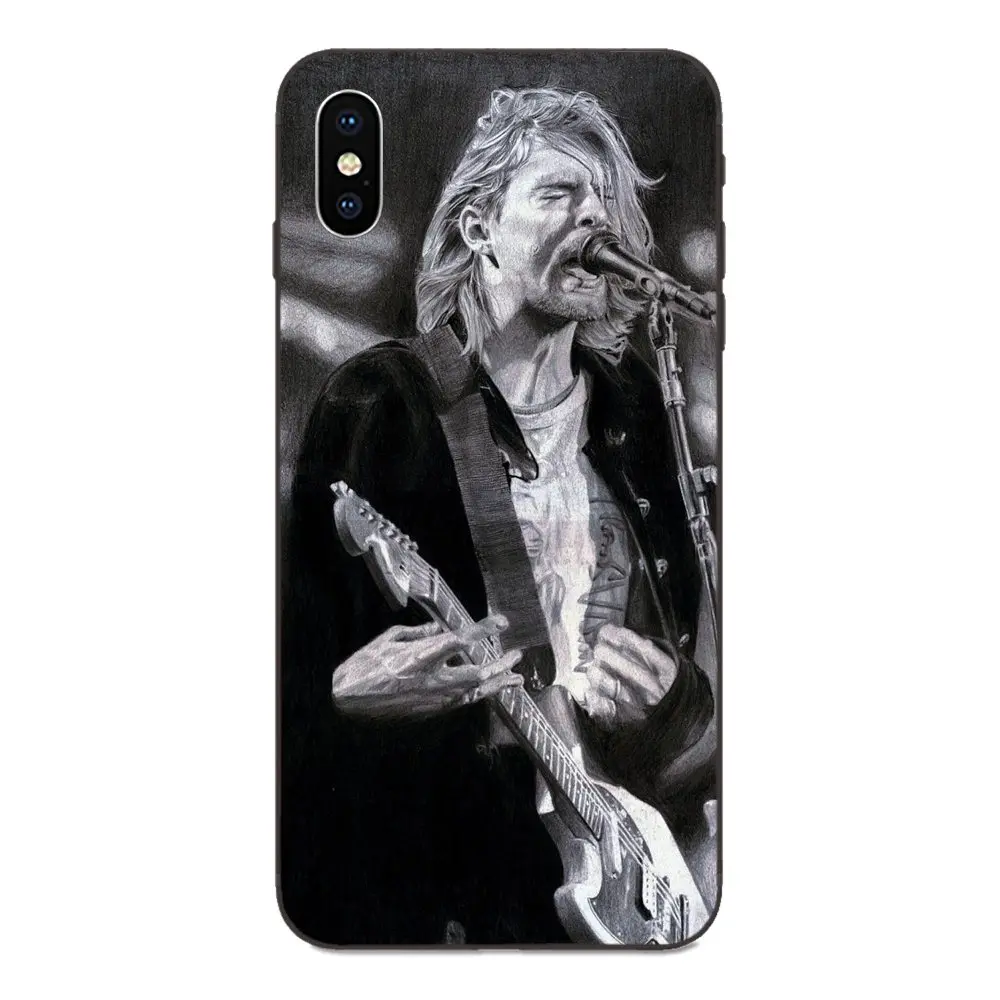 Для Huawei Honor 5A 6A 6C 7A 7C 7X8 8A 8C 8X9 9X10 10i 20 Lite рro glshst Nirvana певица Kurt Cobain - Цвет: as picture