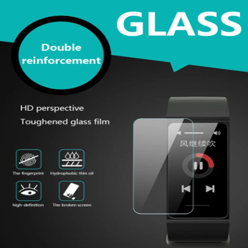 Закаленное стекло для Redmi Band защита экрана от воды масла отпечатков пальцев 2/4 шт.
