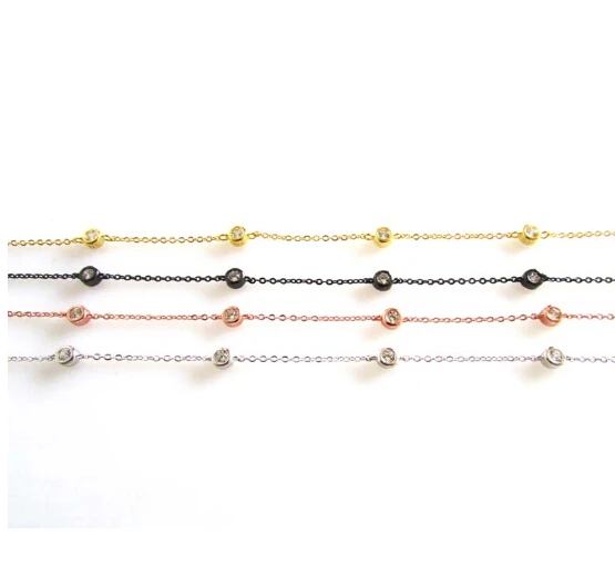 Женский браслет из серебра 100% пробы с фианитами|chain bracelet|bracelet designerbracelet fashion |