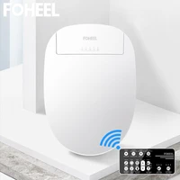 foheel electric bidet cover smart bidet heated toilet seat led light wc smart toilet seat lid intelligent toilet seat