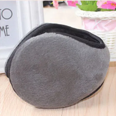 Hot Sale Earmuff Apparel Accessories Unisex Earmuff Winter Ear Muff Wrap Band Ear Warmer Earlap Gift Black/Coffee/Gray/Navy Blue - Цвет: Gray