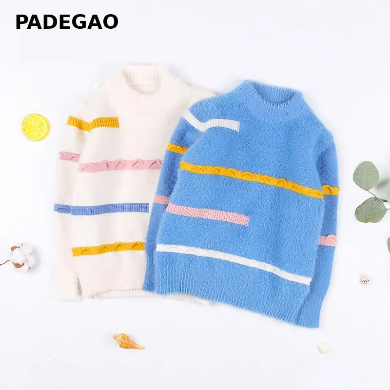 Детский свитер Модный пуловер с длинными рукавами для маленьких мальчиков и