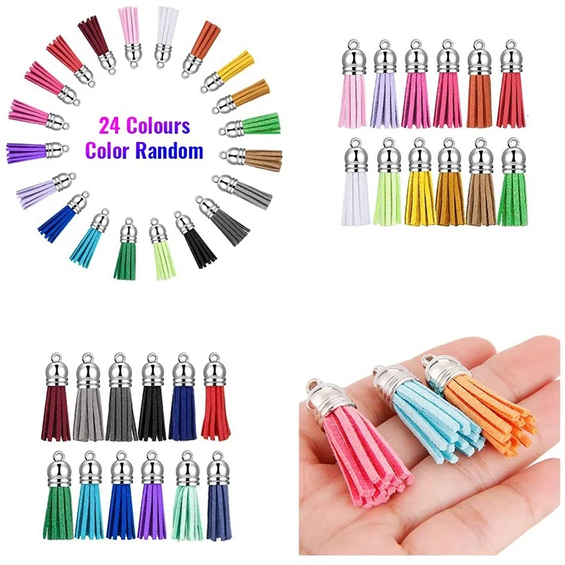 72 шт. акриловые прозрачные диски заготовки подвески и с кисточками брелок