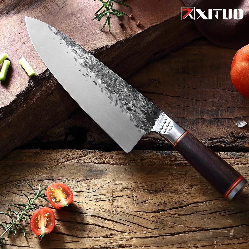 XITUO кованый нож для склеивания изобретательность шеф повара Ультра Острый сплит