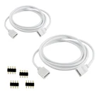 4Pin 5PIN RGBW RGB Удлинительный кабель, провод 30 см 1 м 2,5 м 5 м для 5050 3528 RGBW RGB светодиодный светильник, с 4Pin5PIN пробки