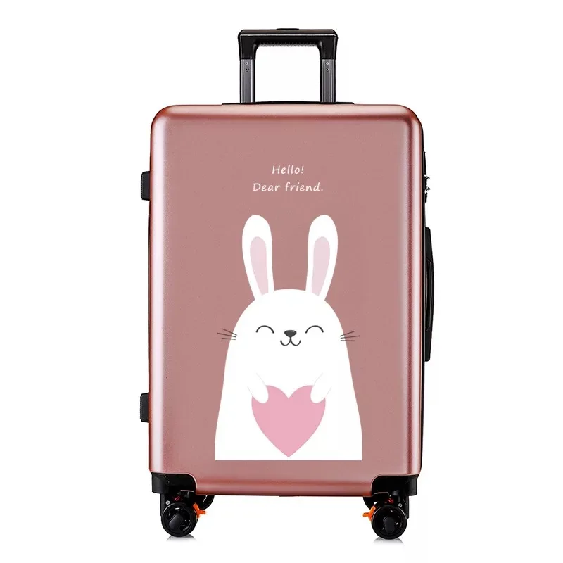 Travel suitcase Чемодан на колёсиках, студенческий чемодан на колесиках, багаж для путешествий, 20 дюймов, мультяшная каюта, сумка на колесиках, корейская модная сумка - Цвет: Travel suitcase