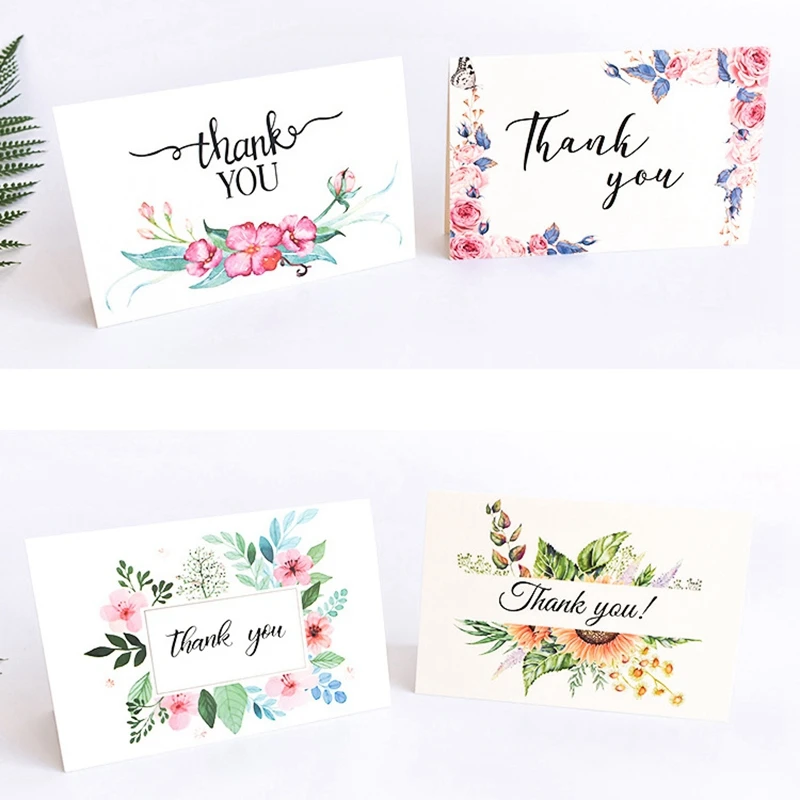 

30 Pack Floral Blank Thank You Cards and Envelopes Set for Wedding,Baby Shower,Birthday Party,Anniversary,Bridal Shower