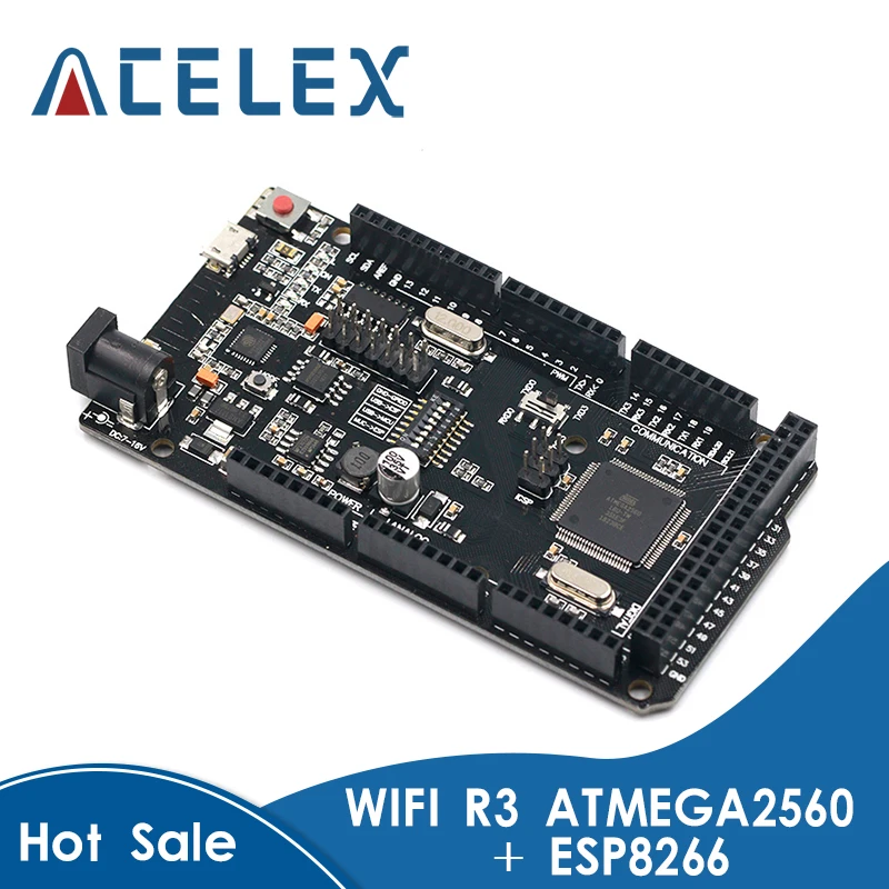 

Mega2560 + WiFi R3 ATmega2560+ESP8266 32Mb memory USB-TTL CH340G. Compatible for Arduino Mega NodeMCU For WeMos MEGA 2560