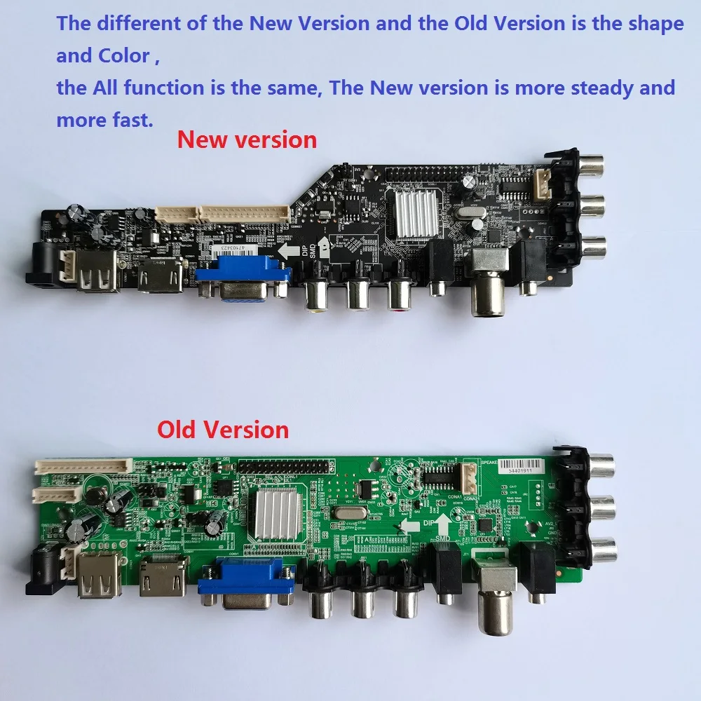 Комплект M190PW01 V0/M190PW01 V1 AV ТВ USB DVB-C dvb-t 4 с холодным катодом (CCFL) цифровой ЖК-дисплей