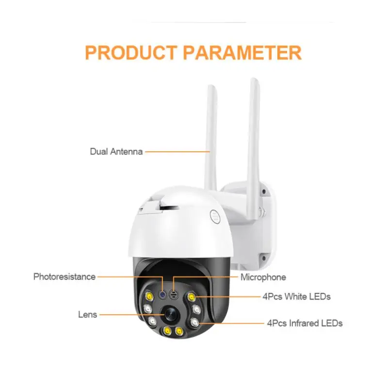 IP-камера с датчиком присутствия 5 МП Wi-Fi PTZ IP66 | Безопасность и защита
