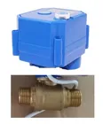 CWX-25s 8s моторизованный клапан CR02 CR03 CR04 ADC9-24V 12V 24V DN15 латунный BSP уменьшенный отверстие мужской-мужской моторизованный шаровой клапан для воды