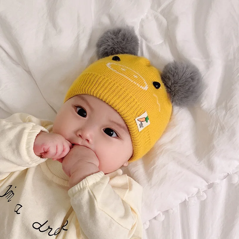 Новая брендовая От 0 до 2 лет детская шапочка шапка для мальчиков зимняя девочек