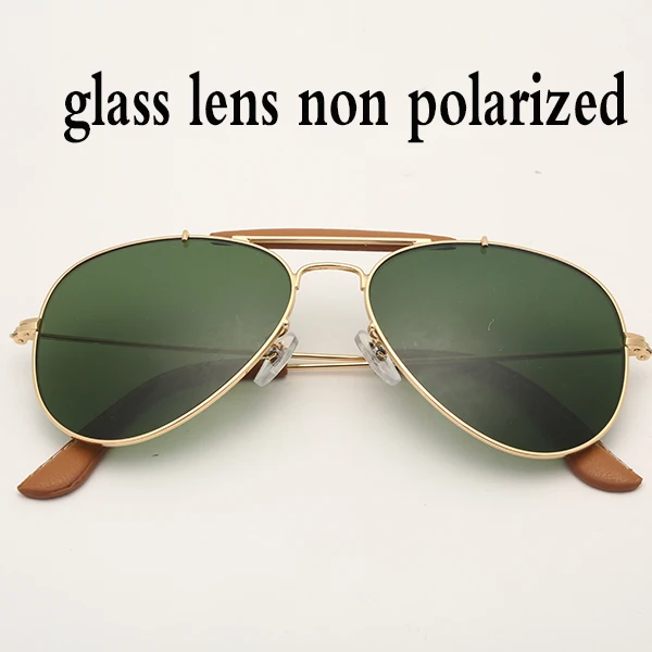 g15 glass 3422 солнцезащитные очки поляризационные 58 мм градиентные стеклянные линзы для мужчин и женщин зеркальные очки пилота sol gafas UV400 outdoorsman craft - Цвет линз: g15 glass