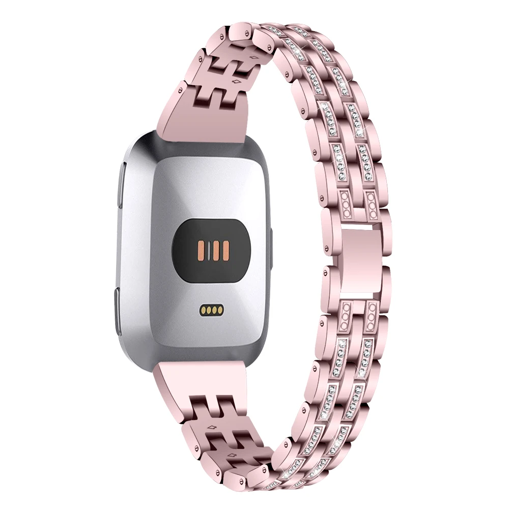 Женский Браслет для Fitbit Versa 2 Lite металлический браслет из сплава со стразами |