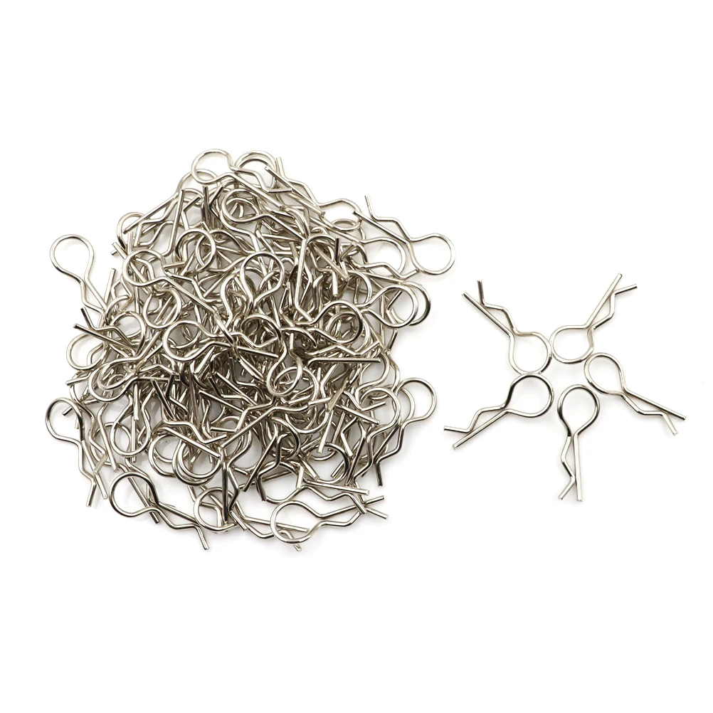 Универсальные зажимы для кузова в масштабе 1:10 100 шт. штыри серебристый черный