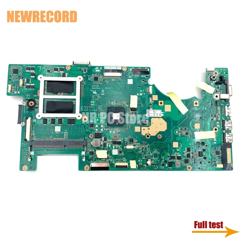 For ASUS G73JH Series 60-NY8MB1200 G73 REV:2.0 Laptop Motherboard HM55 DDR3 With 4 RAM Slots Main Board Full Test |
