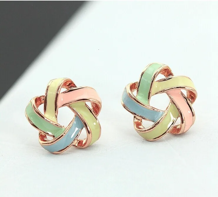 Серьги-гвоздики для женщин Brincos модные подвески Bijoux Эмаль Цветок Букле д 'ореиль женский аксессуар ювелирные изделия