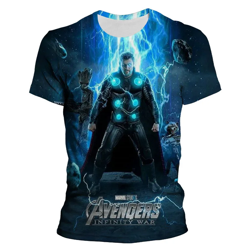 Мужская футболка с принтом Мстителей Тор модная Новая Летняя мужская коротким