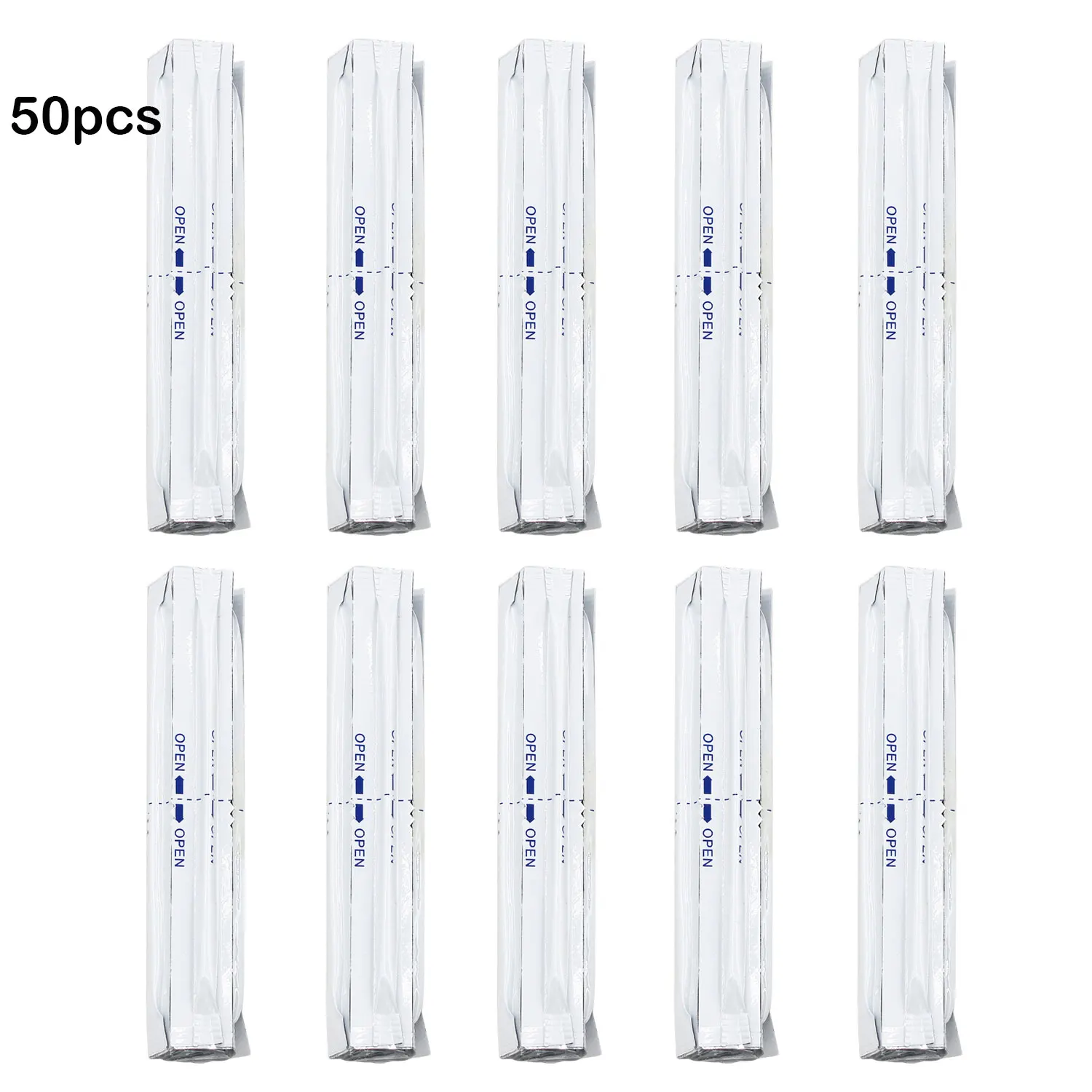 50 шт./партия алкоголя косметические ватные палочки с двойным палочка для очистки