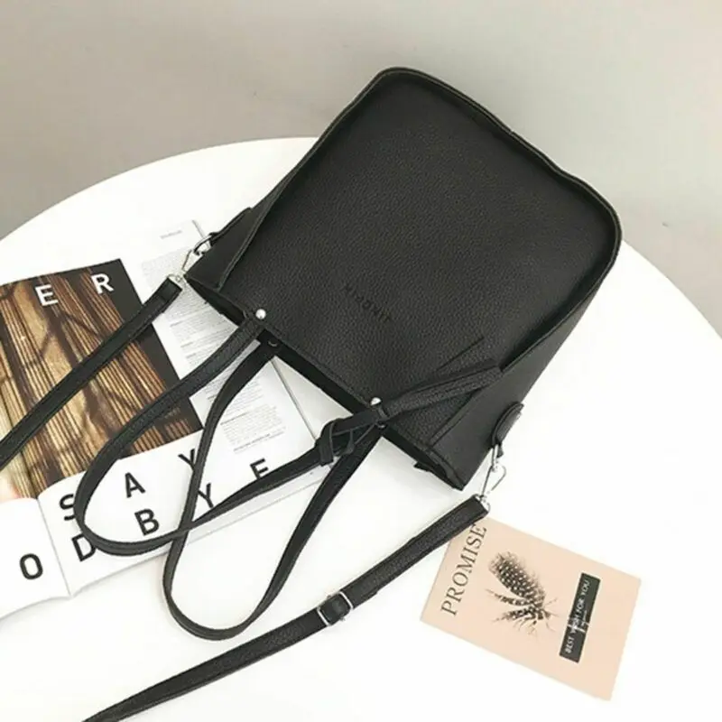 9 цветов Дропшиппинг 4 шт. Набор сумок для женщин из искусственной кожи PU Сумка на плечо из четырех частей, изображение матери один.