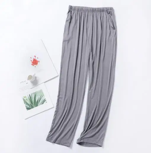 Autumn winter ladies sleepwear pant plus size sleep bottoms women modal cotton nightwear pajama pants loose lounge home wear 4XL