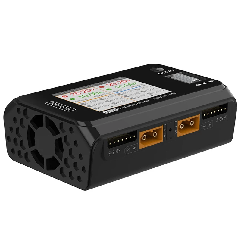 В наличии ToolkitRC M6D 15Ax2 DC Двухканальное мини зарядное устройство Dis для вывода 1-6s Lipo