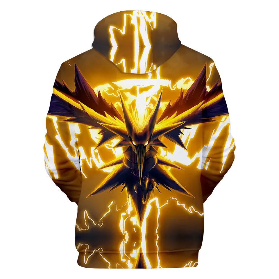 3-20 Years Hoodies Pokemon Umbreon Pikachu 3D Printed Hoodie Boys Girls Harajuku Sweatshirt Streetwear Jacket Coat Kids Clothes