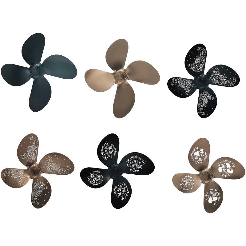 

Christmas 4 Blades Fireplace Stove Fan Blade Replacement for Wood Burner Stoves M17E