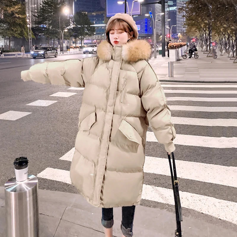 Parka Autumn Winter Jacket Women Clothes Vintage Warm Coat Female Women's Down Cotton Jacket Warm Thick Long Parkas Oversized