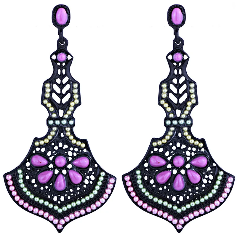 Женские Длинные богемные серьги ручной работы с бусинами в винтажном стиле|earrings