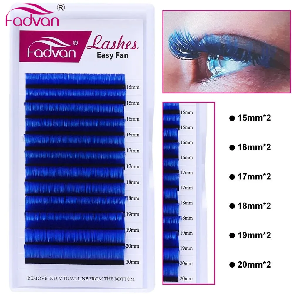 

1 чехол для наращивания ресниц, Объемные Накладные ресницы, цветные автоматические накладные ресницы для наращивания ресниц, красный, красо...