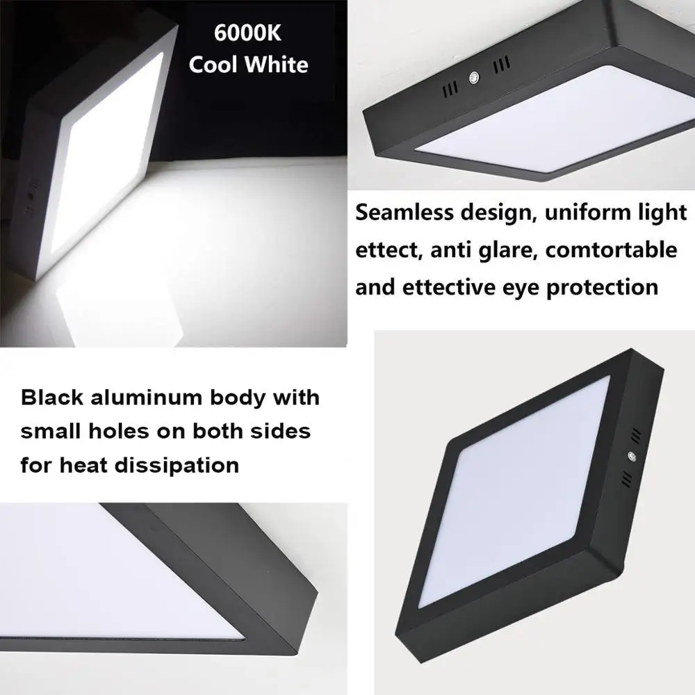 

Ganeed LED Modern Round/Square Panel Ceiling Light Flush Mount Down Lights Fixture for Bedroom hallway light fixtures ceiling