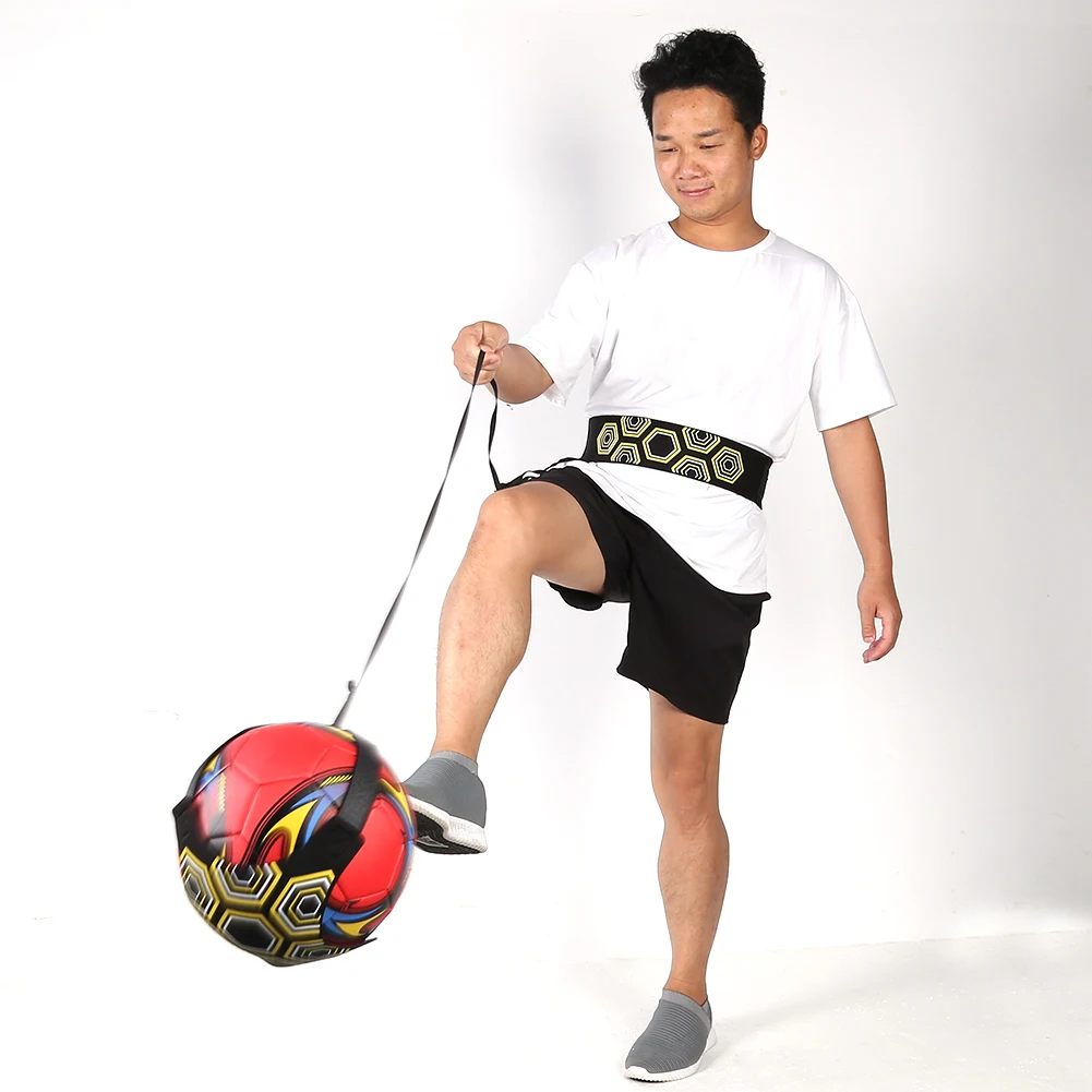Регулируемый тренировочный футбольный мяч, тренировочное оборудование, тренировочный футбольный тренировочный соло с эластичным ремнем, ...