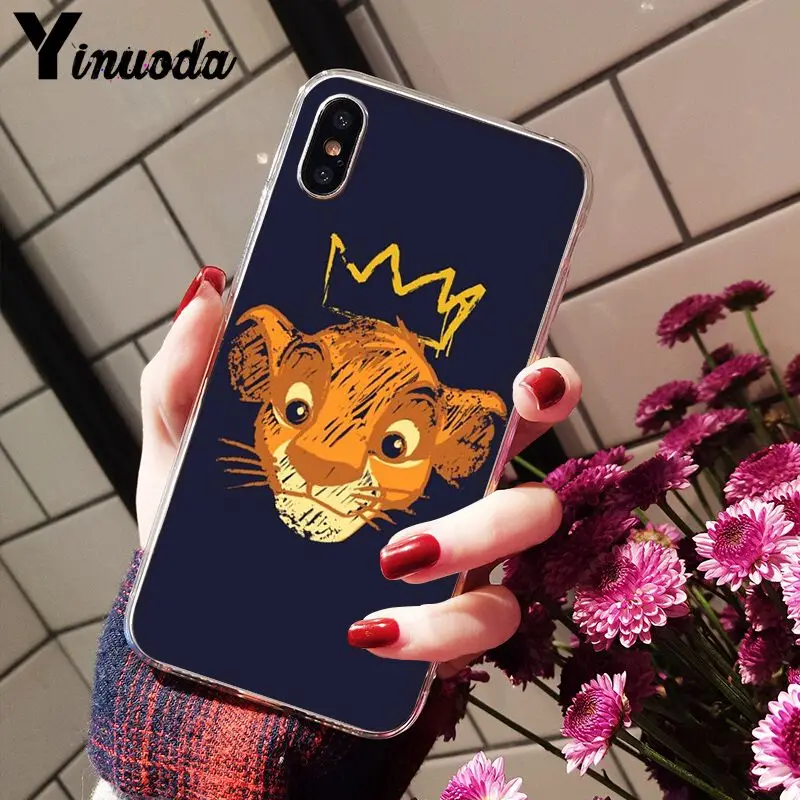 Yinuoda Simba the lion king Мягкий силиконовый прозрачный чехол для телефона iPhone 8 7 6 6S Plus X XS MAX