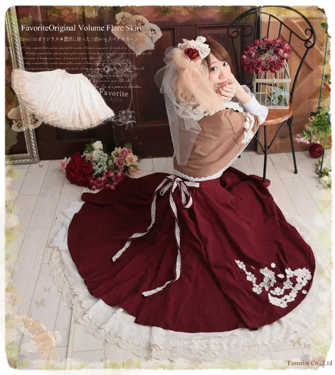 Винтажная Милая Кружевная плиссированная Нижняя юбка в стиле девушки Мори