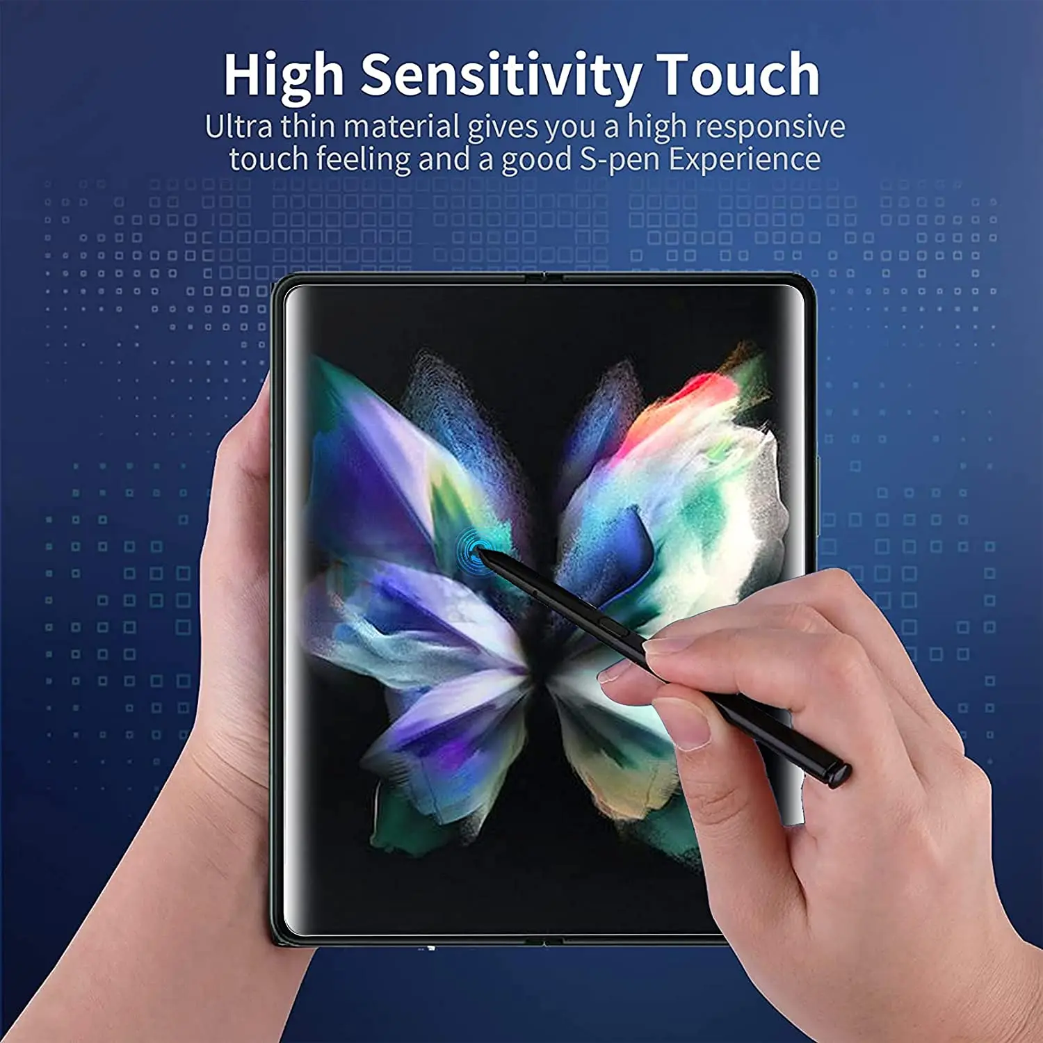 for samsung galaxy z fold 3 5g full coverage hydrogel soft hd screen protector outside inside protective film on for z fold3 free global shipping