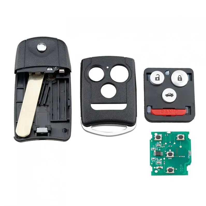 

313.8Mhz 3 + 1 Buttons Flip Car Key Remote Keyless Entry Fob with ID46 Chip OUCG8D-439H-A Fit for Acura TL 2007 2008