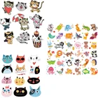 Наклейки на одежду с мультяшными животными, нашивки с Львом, термоклейкие виниловые наклейки на одежду, аксессуары с бабочками