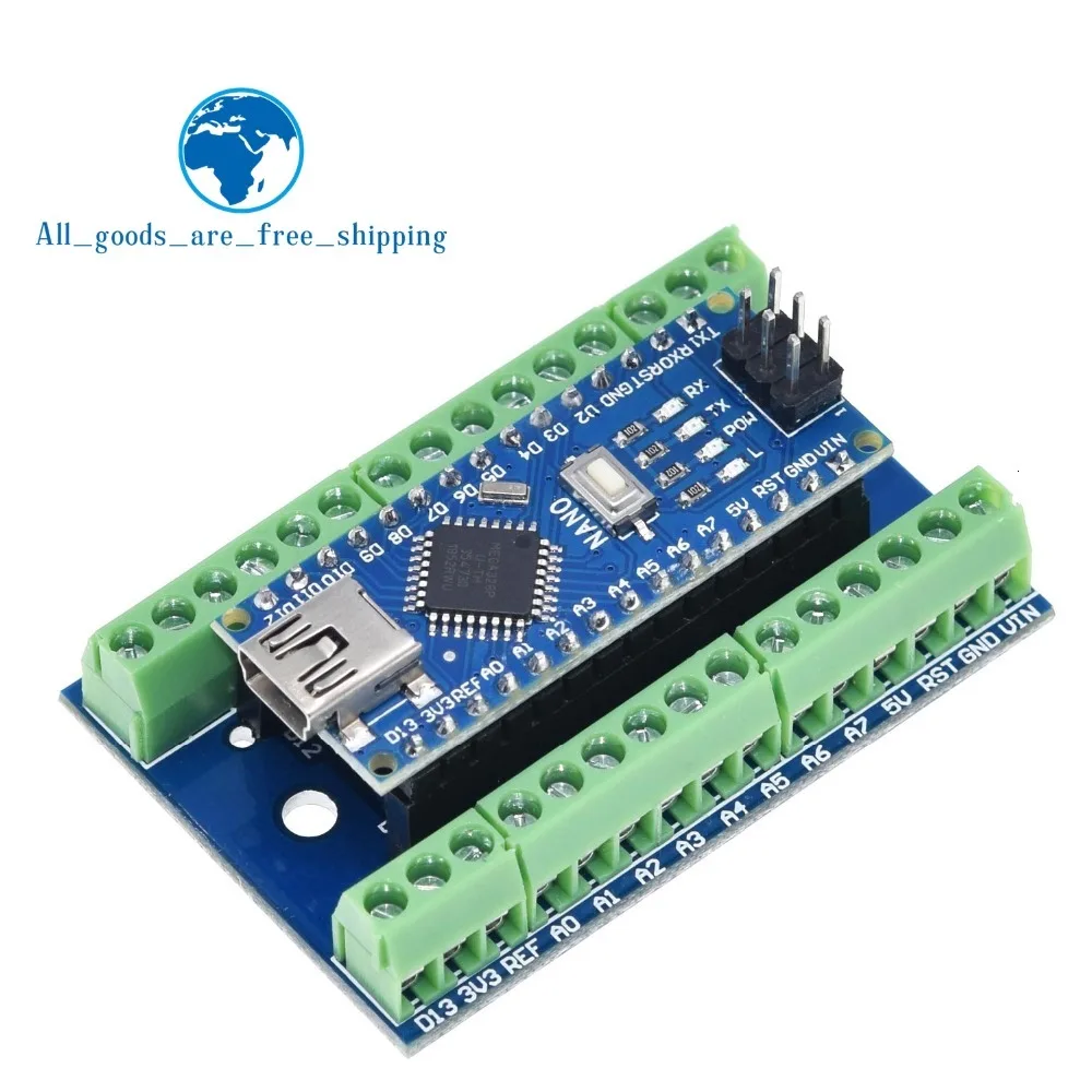 TZT Mini USB с контроллером загрузчика Nano 3,0 совместимый для arduino CH340 USB драйвер 16 МГц NANO V3.0 Atmega328