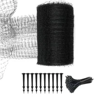 bird net netting reusable black garden supplies with wraps nail plant and fruit tree protection 30m length against animals mesh