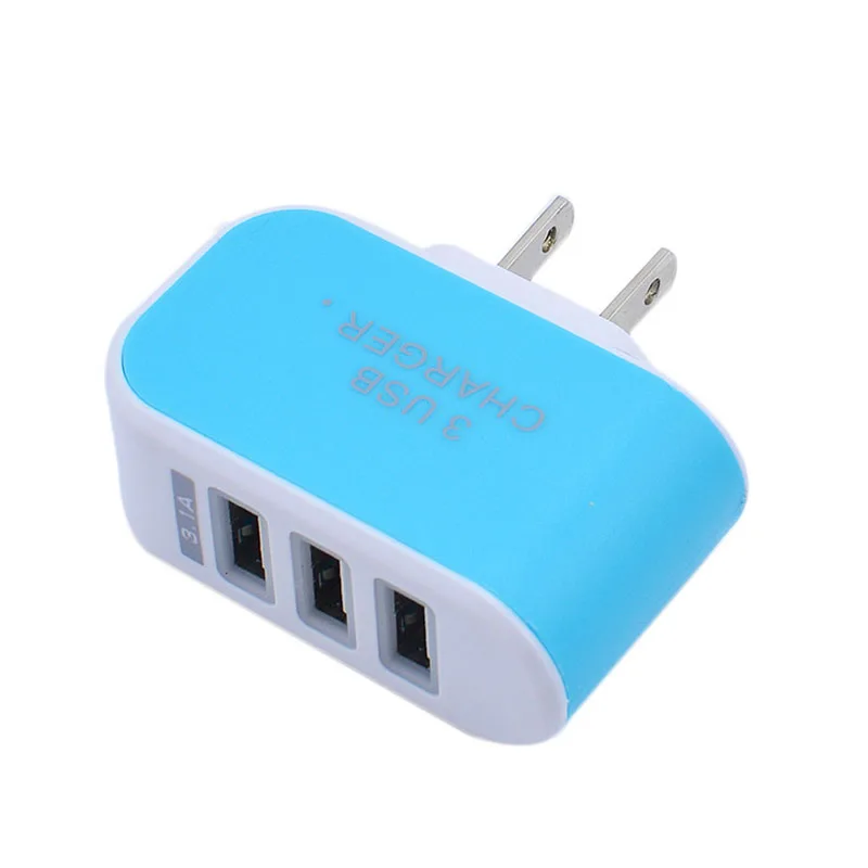 Новинка 3 порта 1 А тройной USB-порт настенное бытовое дорожное зарядное устройство