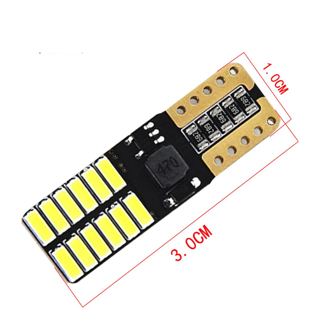 

1PCS T10 Led Bulb 194 W5W 24-SMD 4014 Chipsets LED Replacement Bulbs for Car Dome Map Door Lights