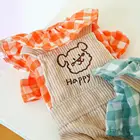 Мягкий зимний теплый комбинезон унисекс для кошек и собак, пуловер, Комбинезоны для домашних животных, клетчатый дизайн для прогулок