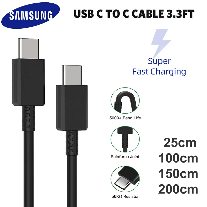 Кабель Samsung USB 3 1 для быстрой зарядки и передачи данных Galaxy A52 A31 A41 A51 A71 TYPE-C S20 S10 S9 S8
