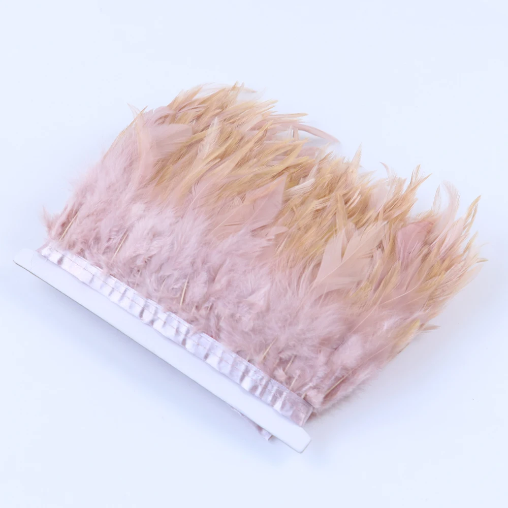 

10Yards Natural Rooster Feather Trims Ribbon 4-6 inches Pheasant feathers Wedding Clothing Decoration Sewing Accessory Crafts