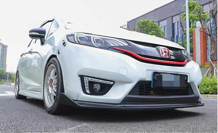 Для Honda FIT JAZZ Body kit спойлер 2014-2017 для ABS задний передний бампер диффузор защитные