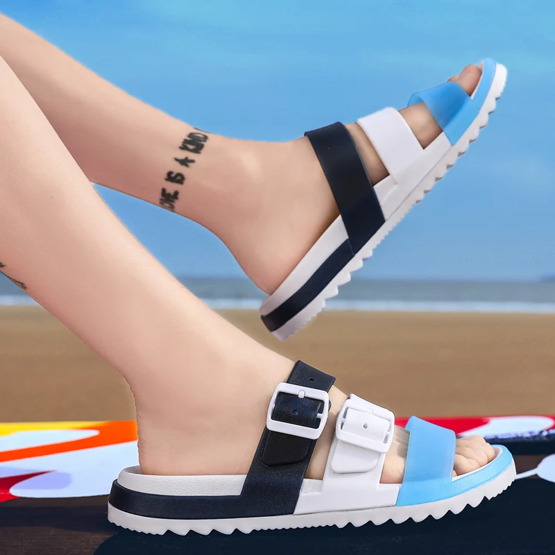 Мужские сандалии Topvivi новинка 2021 модные мужские летние шлепанцы с ремешком и