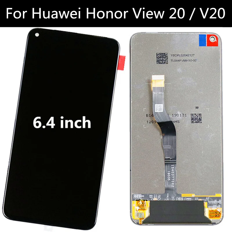 ЖК-дисплей 6 4 дюйма для Huawei Honor View 20 с сенсорным экраном и дигитайзером в сборе