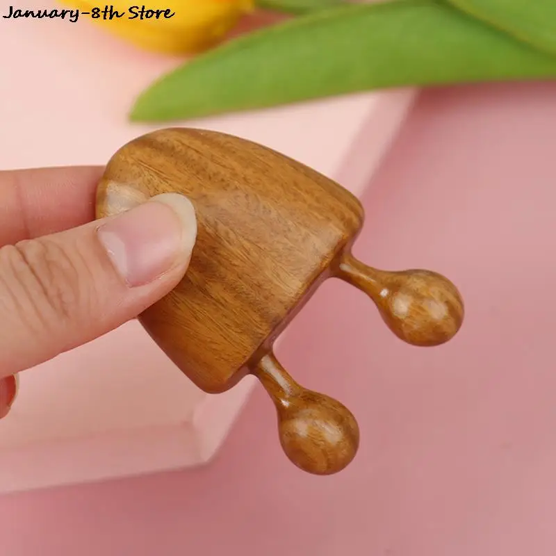 

Natural Green Sandalwood Snail Scraping Massage Tool Facial Eye Neck Massage Relaxing Pain Relief Wooden Massager Stick Unisex