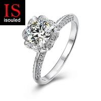 timelessly romantic design moissanite ring 1 carat and french pave set diamonds claw prongs 110pcs zircon